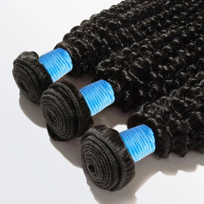 Kinky Curly Virgin Brazilian Hair #1B Natural Black
