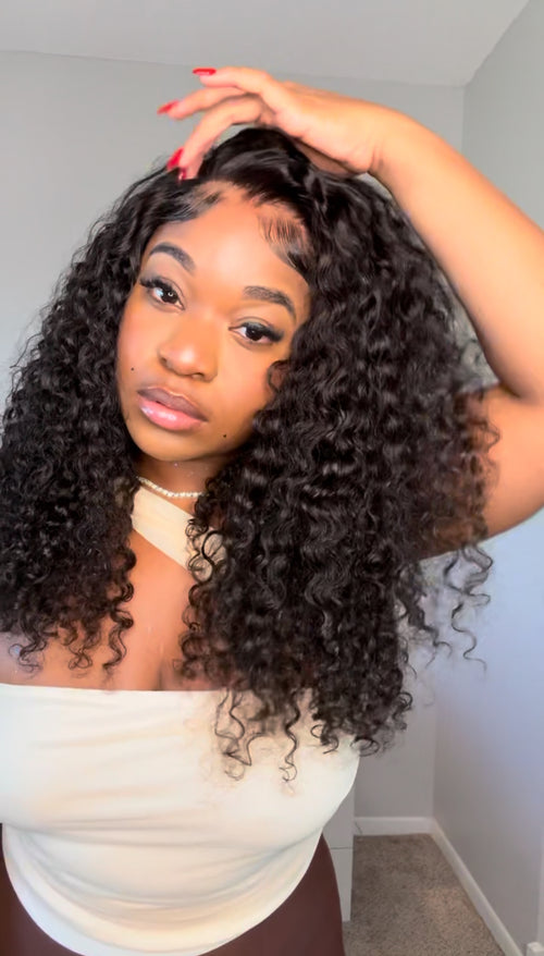 Burmese Curly Bundles Virgin Brazilian Hair #1B Natural Black