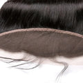 13" x 4" Straight Free Parted Frontal #1B Natural Black